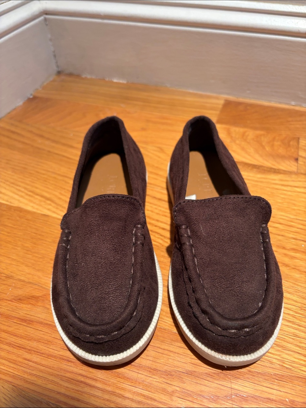 J. Crew Brown Suede Kids Dress Loafers
